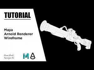 How To Render Wireframe In Maya & Arnold Renderer - Tutorial