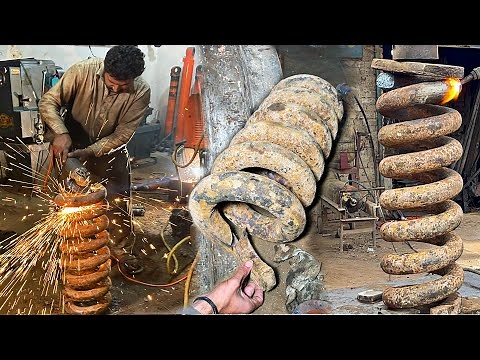 CAT 320C Excavator Track Adjuster Recoil Spring In Local Factory |Excavator Track Spring Restoration