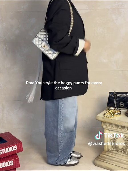 ‏Shop now the washed out baggy pants through our website.