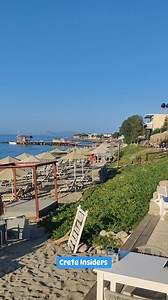 Agia Marina beach now 💙 ⛱️ | Crete Insiders