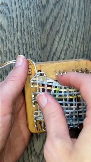 2X2 pin loom. #weaving #pinloom #memade