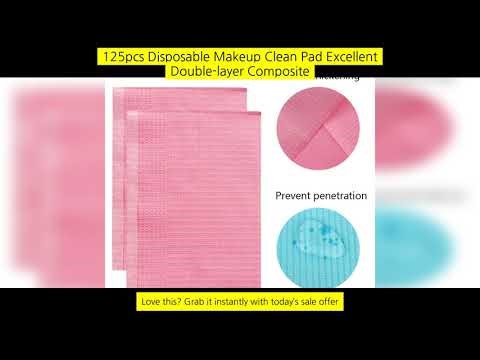 125Pcs Disposable Makeup Clean Pad Excellent Double-Layer Composite Membrane