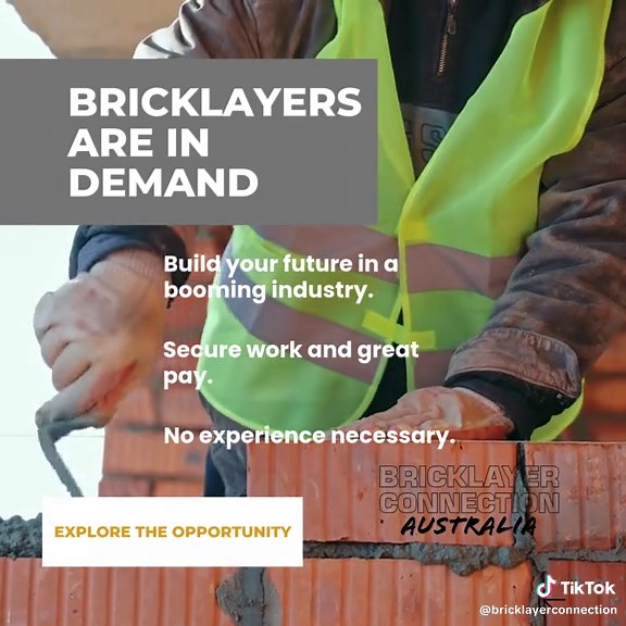 Step up to a better paying job as a bricklayer. Explore the opportunities!