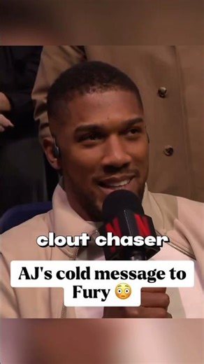 Anthony Joshua just DECLINED to face off with Tyson Fury in the ring