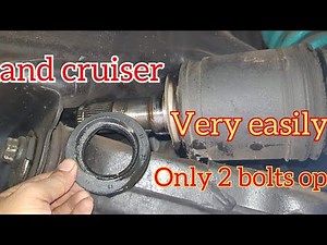 Very easily axle seal replacement Land cruiser