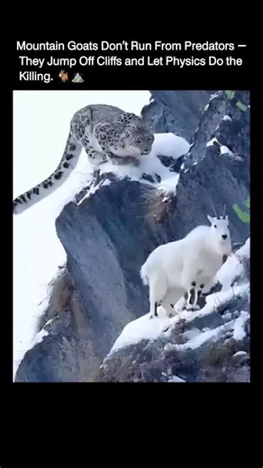 Information | science | technology | Mountain goats don’t run from predators. They step to the edge of a cliff and trust gravity, anatomy, and physics to do the rest. What... | Instagram