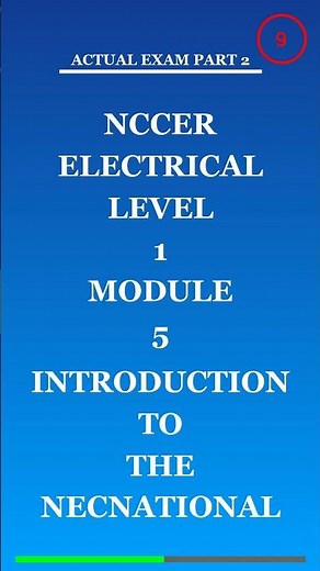 NCCER Electrical Level 1 Module 5 Introduction to the NECNational