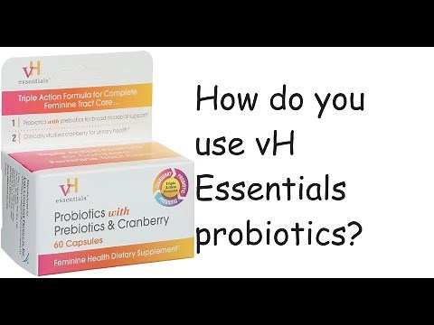 vH essentials Probiotics with Prebiotics and Cranberry Feminine Health Supplement - 60 Capsules
