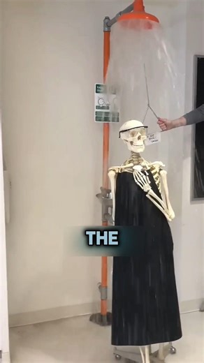 What happens if you open the emergency shower at school?