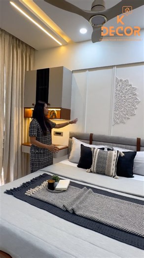 K Décor on Instagram: "Concept Behind Design Master Bedroom 📍VJ YashOne Infinitee Punawale #interiordesign #luxuryinteriors #homedecor #interiorinspo #interiorstyling kdecorinteriors designgoals banglore fyp instadailypost interiorinspo workinprogress pemari waitforend pimprichinchwad punecity kdecorinteriors Interior Design, Insta Daily, Insta Reel, Insta Post, Fyp, Visit, Site Visit, Banglore, Flight, Client Discussion, K_decor_interiors, Transition, Wait For Results, Pemari, Pimpri Chinchwad