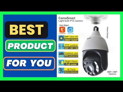 5MP Tuya E27 Bulb Camera Outdoor External