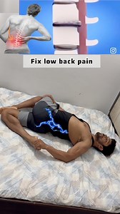 3.4M views · 15K reactions | Fix low back pain quickly %✅. #lowbackpain #backpainrelief #backpain #mobility #fitness #yoga | workout.Ak | Facebook