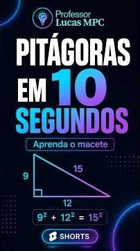 Teorema de Pitágoras em 10 Segundos? Faça Assim!
