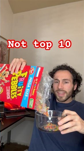 Fruity Pebbles NOT top 10 #cereal