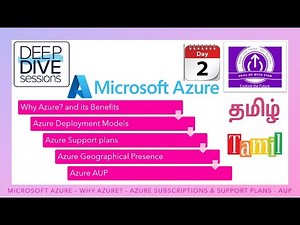 AZURE - DAY 2 - INTRODUCTION TO MS AZURE SESSION IN TAMIL #azure #tamil #deployment