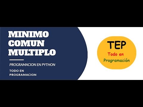 mínimo común múltiplo con Python