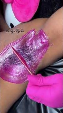 @SkynByGia Armpit Waxing Tutorial with Sexy Smooth Tickled Pink Hard Wax Smooth Results
