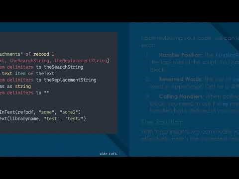 How to Fix the Expect an end but find on Error in AppleScript