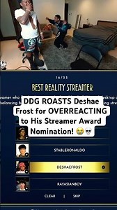 DDG ROASTS Deshae Frost for OVERREACTING to His Streamer Award Nomination! 😭💀
