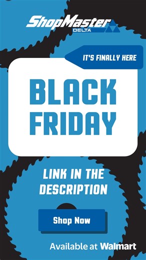 Black Friday is here! 🛒⚡ Time to fire up those shopping engines and dive into the @shopmasterbydelta lineup. From miter-saw magic to table-saw power, the deals are officially live and ready to build your best workshop yet. 🛠️ Available @walmart https://www.walmart.com/brand/delta/10012203?utm_campaign=shopmaster_blackfriday&utm_medium=socials&utm_source=delta #thedeltacrew #deltatools #deltamachinery #DELTA #shopmaster #shopmastertools #shopmasterbydelta #diy #woodworking #tablesaw #mitersaw #