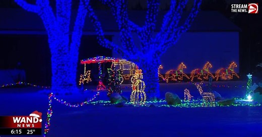 Decatur farm lights up the holiday season with massive Christmas display
