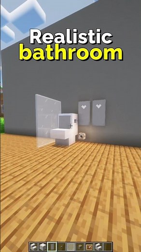 How to Make a Realistic Bathroom in Minecraft – Decoration | CupSapling #minecraft #shorts #easy