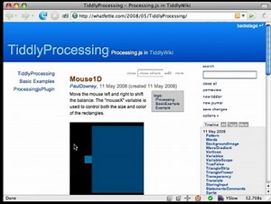 TiddlyProcessing