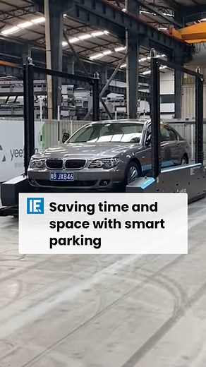 This state-of-the-art smart parking system automatically parks cars with the help of robots and utilizes vertical space efficiently by parking them on top of each other #engineering | Interesting Engineering