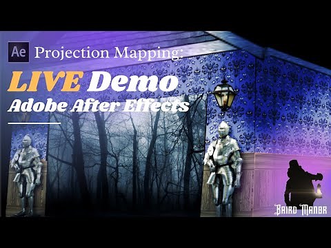LIVE Projection Mapping Demo - Adobe After Effects