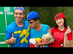 LUCCAS NETO CONHECEU UM APRENDIZ DE AVENTUREIRO AZUL