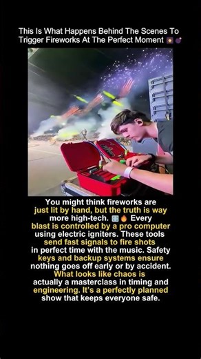 How Fireworks Are Actually Triggered #fireworks #behindthescenes