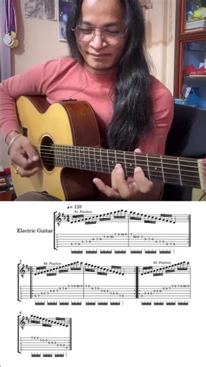 🔥3 Positions | D Major Scale 🎸 #guitarist #yogchamling #guitarlessonsforbeginners #guitar