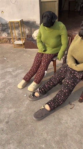 Dressed like a human… but are dogs 🐶😎