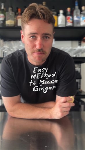 Matt Landmark | Easy way to mince ginger Came across a video of Chef Dan @culinaryacademylv teaching this unique method of mincing ginger that I hadn’t... | Instagram