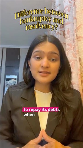 Difference between bankruptcy and insolvency?