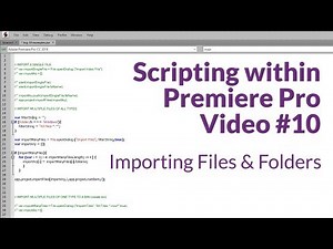 Importing Files and Folders