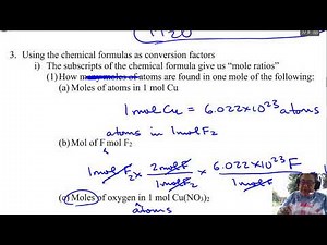 Chapter 6 formulas as conversion factors