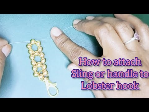 How to Attach Handle or Sling to Lobster Hook | DIY Bag Handle Tutorial