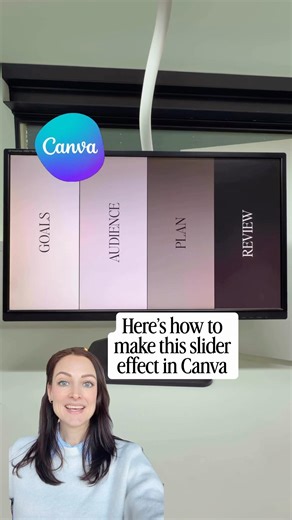 Slider Animation effect in Canva
