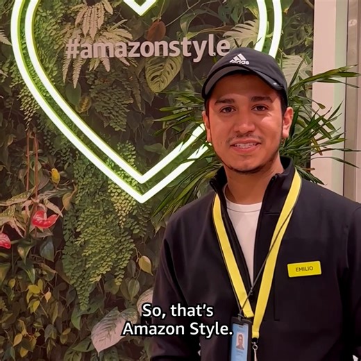 This week, our first-ever physical clothing store, Amazon Style, opened in California. Congratulations to every employee involved in this exciting innovation! We're using advanced machine learning to reimagine the in-store shopping experience so customers can get personalized, real-time recommendations. Check it out with our team member, Emilio. 🛍️ ✨ | Inside Amazon