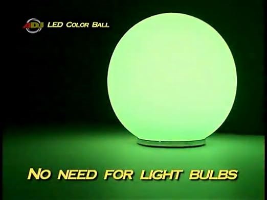 American DJ LED Color Ball LED Powered Color Changing Frosted Ball With Remote