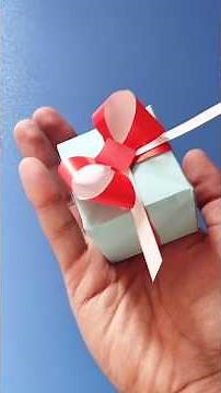 🎁Easy Paper Gift Box with Ribbon | DIY Mini Gift Box Tutorial🎁 #diy #craftboxx #papercraft #artandcr