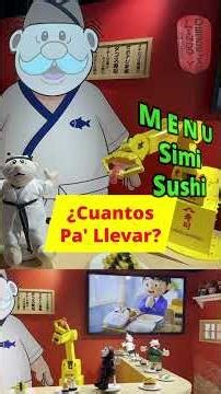 ¿Conoces el Menú de Sushis en la tienda del Dr. Simi en Japón?🍣寿司🌮