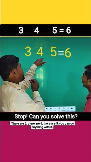 3 4 5 = 6? How is this possible? 🤔 #puzzle #mathstricks #math #school