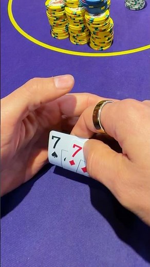 POCKET SEVENS INTO $4000 POT 🤯 #poker #shorts