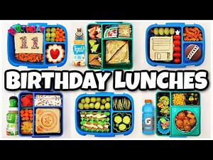School Lunch TAKEOVER! 🎂 Jackson's Birthday Lunches - Bunches of Lunches