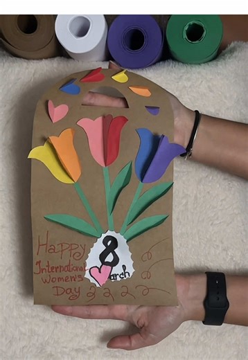 Tarjeta de Día de la Mujer Hecha a Mano