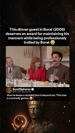 Borat (2006) invented professional trolling - Dinner Scene