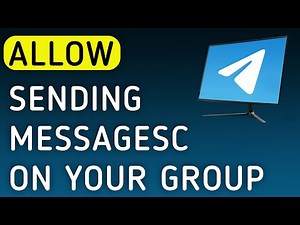 How To Allow Sending Messages On Your Group On Telegram App On PC (New Update)