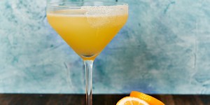Whole Meyer Lemon Drop Martini